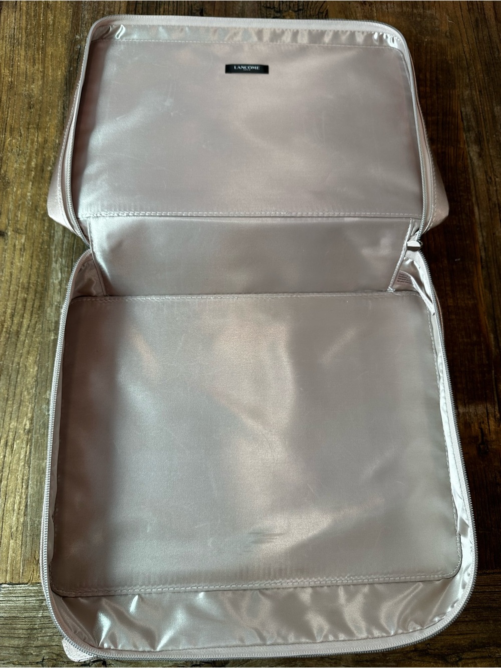 Lancome Rose Gold Floral Embossed Cosmetic Case - Picture 4 of 8